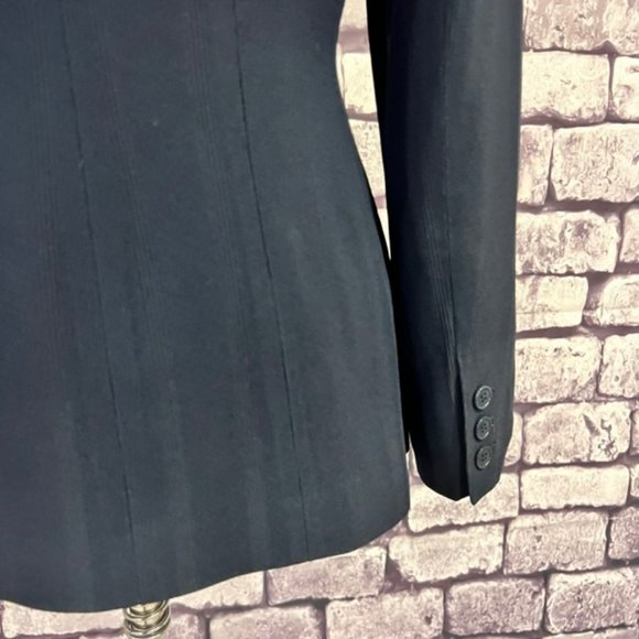 Ann Taylor Navy 3 Button Long Sleeve Fully Lined Jacket Size 4P - Picture 7 of 9